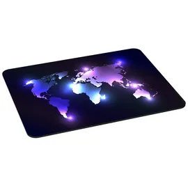 PEDEA Gaming und Office Mauspad - 350 x 280 mm - mit vernähten Rändern und rutschfester Unterseite, Dark World