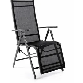 VCM Alu Klappstuhl 60 x 60 x 46 cm schwarz