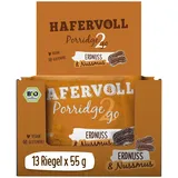 HAFERVOLL Porridge2go Erdnuss Bio, je 55 g, 15 Riegel-