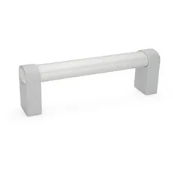334-36-800-ES Ovalrohrgriffe, Aluminium / Zink-Druckguss