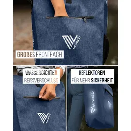 MIVELO 2in1 Fahrradtasche Gepäckträgertasche rot