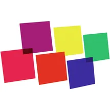 Eurolite Farbfolienset 24x24cm sechs Farben