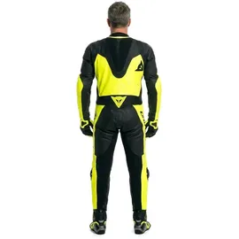 Dainese Demon Sprint Lederkombi - Schwarz/Neon-Gelb / 52