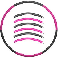 Matchu Sports - Hula Hoop Reifen Gymnastikreifen 1.2 kg - Lila/Grau violett 100 cm