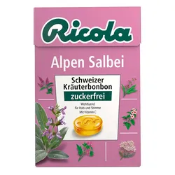 Ricola ohne Zucker Box Alpen Salbei Bonbons