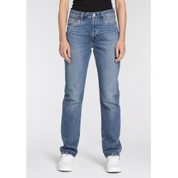 5-Pocket-Jeans LEVI'S "Jeans Jeans 501 JEANS" Gr. 30, Länge 30, bunt (blue from green) Damen Jeans 5-Pocket-Jeans