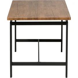Beliani Essgruppe 5-tlg. braun/schwarz