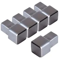 Dalsys 5x Endstück für Fliesenschiene Quadratprofil Edelstahl Fliesenprofil
