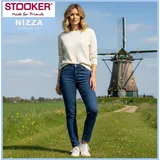 Stooker Nizza Denim Basic Damen 5-Pocket-Jeans Tapered Fit Denim/Jeans clean wash konisch lang - 40W / 30L