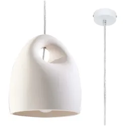 Pendelleuchte Deckenleuchte Weiß Keramik Modern Schlafzimmer Wohnzimmer Küche