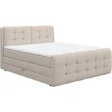 Cotta Boxspringbett Fort mit Bettkasten, inkl. Topper, erhältlich in verschiedenen Breiten (160cm, 180cm & 200cm) beige 201 cm x 228 cm