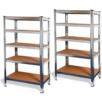 Ondis24 Steckregal Metall 70 x 148 x 30 cm grau