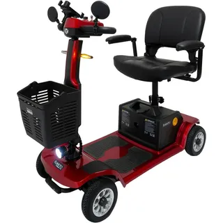 Rolektro E-Quad 6 V.3 kompaktes Elektromobil ohne Führerschein - 6 km/h E-Seniorenmobil mit Lithium-Akku - Elektrischer Krankenfahrstuhl Rollstuhl Mobilitätsroller faltbar