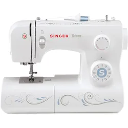 SINGER Nähmaschine "Talent 3323", weiß, B:39cm H:27,3cm T:17cm, Nähmaschinen, 23 Stiche