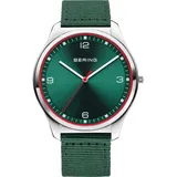 BERING Herren Analog Quarz Uhr mit Edelstahl Armband 18342-508