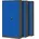 3er Stahlschrank Stahlblech Pulverbeschichtet cm x cm x cm anthrazit/blau
