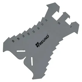 Freund Anreißschablone gerade Form Edelstahl (01132000)