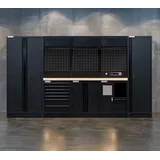 feistos Werkstattschrank Holz/Metall/Stahl 12 Schwarz