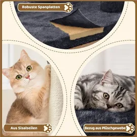 Yaheetech Kleiner Kratzbaum 60 cm Hellgrau