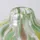Boltze Vase GREENA, H 17 cm - Grün - Weiß - Gelb - gefärbtes Glas