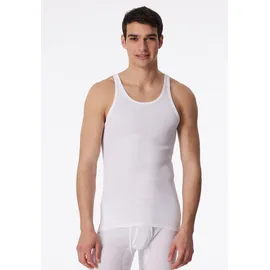 SCHIESSER Unterhemd "Original Classics", Herren, Gr. 9, N-Gr, weiß (100, weiß), Doppelripp, Obermaterial: 100% Baumwolle, unifarben, eng, Rundhals, Unterhemden Unterhemd, mit etwas längerer Rückenpartie