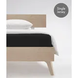 FLEURESSE Jenny C 001115 Single-Jersey 140 x 200 - 160 x 200 cm schwarz