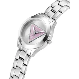GUESS Tri Plaque Uhr Silver One Size