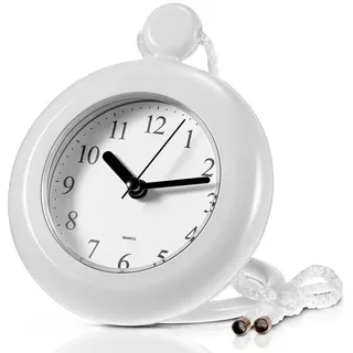 RWEUOQ Badezimmeruhr Badezimmeruhr Wasserdichte Wanduhr, kleine Digitaluhr weiß (Wanduhr\TischuhrDual-Purpose-Uhr, Quarz-Uhrwerk Sweep)