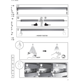 Müller-Licht LED-Unterbauleuchte Olus Sensor Alu, Eisen, Stahl & Metall 80 cm