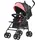 Vevor Leichter Kinderwagen Schwarz/Pink