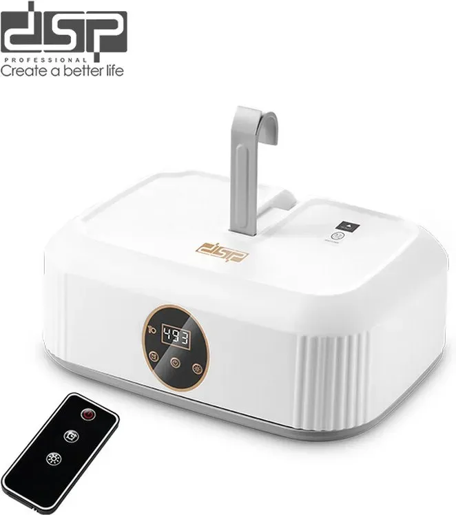 DeerValley tragbarer Wäschetrockner, 600 W, 9225 bürstenloser Motor, 2 Geschwindigkeitsstufen (48 °C/68 °C) mit UV-Sterilisation und Milbenentfernung, 1–8 h Timer, 360° zyklische Heißluft, LCD-Display, klappbar & Fernbedienung, 10 kg Fassungsvermögen, keine Installation erforderlich