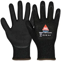 hase Schnittschutzhandschuhe Genua Grip Black Größe 9, Dyneema