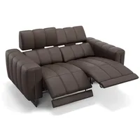 Sofanella 2-Sitzer Leder VENETO, Relaxsofa, Designsofa, Designer Couch, Italienisches Sofa, 2er Sofa braun