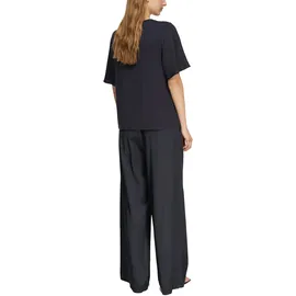 Comma, Stoffhose mit elastischem Bund, Blau, 40