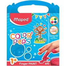 Maped Colorpeps Fingerfarben, 4 Stück,