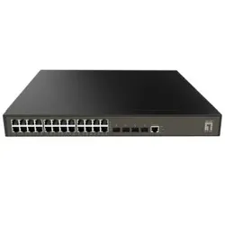 EFB GEL-2871 28-Port L2 Plus Managed Gigabit Switch, 24 x Gigabit RJ45, 4 x Gigabit SFP GEL2871