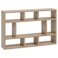 Wohnling Wandregal 75 x 51 x 16 cm Sonoma Eiche