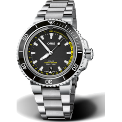 Oris Diving Aquis Depth Gauge 01 733 7755 4154-Set MB - schwarz,schwarz/ silber,silber - 45,80mm