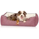 Knuffelwuff orthopädisches Design Hundebett Sanford rot XXL