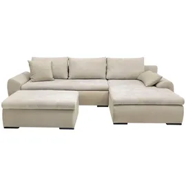 Home Affaire Ecksofa HOME AFFAIRE "Win L-Form, B: 285 cm - OTTO. Verlässliche Qualität.", beige, B:285cm H:85cm T:176cm, 100% Polyester, Sofas, Ecksofa, mit 2 Zierkissen, optional Bettfunktion & Bettkasten, Topseller