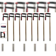 Vago-Tools 8x Profi Schraubzwinge 150x50 Zwinge Temperguß