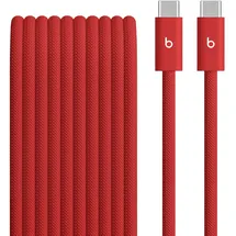 Beats USB-C zu USB-C umflochtenes Kabel 3m Blitz-Rot