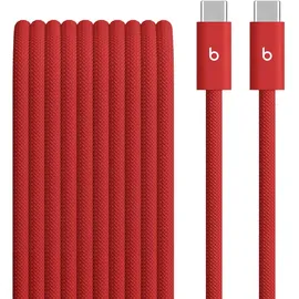 Beats USB-C zu USB-C umflochtenes Kabel 3m Blitz-Rot