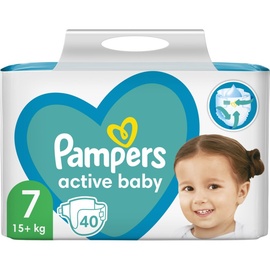 Pampers (Alte Version), Windeln Active Baby Size 7, 15+ kg