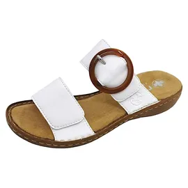 Rieker FSK Damen Sandalen für Damen, weiß, Größe 39 EU