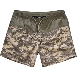 Brandit Textil Brandit Swimshorts Basic oliv/at digital, Größe L