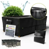 Juskys Gartenmöbel Abdeckplane 220 x 140 x 75 cm - winterfest, wasserdicht, UV-Schutz, Schutzhülle