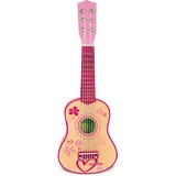 BONTEMPI Spielzeuggitarre Klassische Gitarre L. 55 cm  Holz Pink 5572