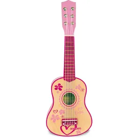 BONTEMPI Spielzeuggitarre Klassische Gitarre L. 55 cm  Holz Pink 5572