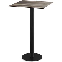 FEROS Klapptisch 70 x 70 x 109,2 cm Schwarz